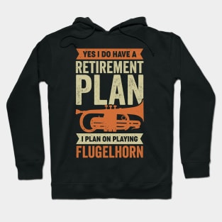 Flugelhorn Player Retirement Gift Hoodie